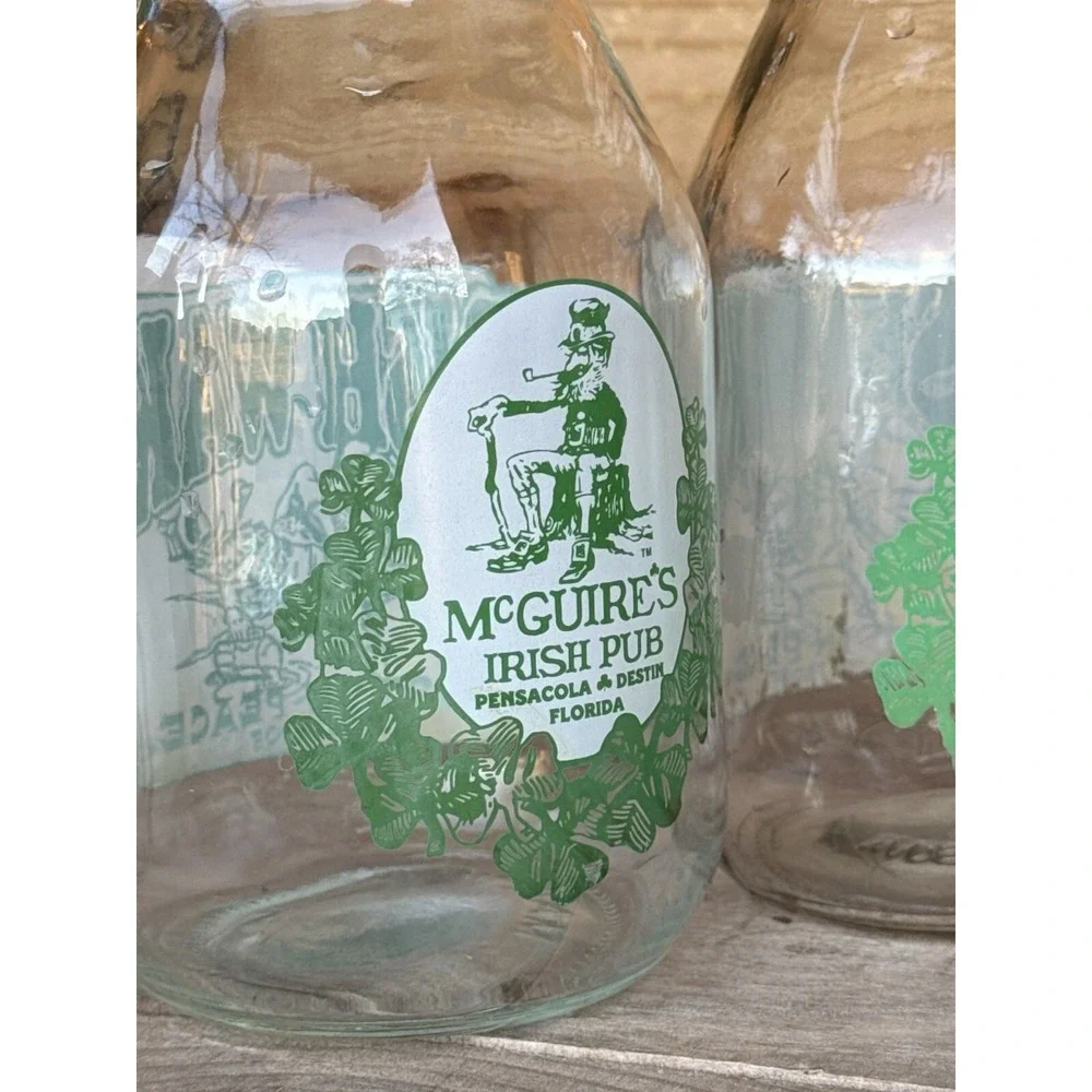 McGuire's Irish Pub Beer Glass ‎ MASON JAR 